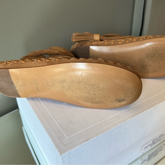 CELINE Marlou Suede Ankle Boots FR 38.5 - Picture 4 of 5